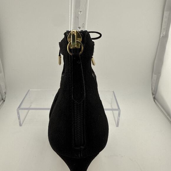 AQUAZZURA Belgravia Lattice CAGED Suede Pointed Toe Black Pumps 38.5 $800 NWOB - Picture 6 of 16